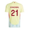Virallinen Fanipaita Espanja Mikel Oyarzabal 21 Vieraspelipaita Euro 2024 - Miesten